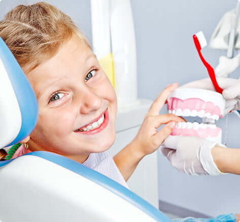 boy at the dentist